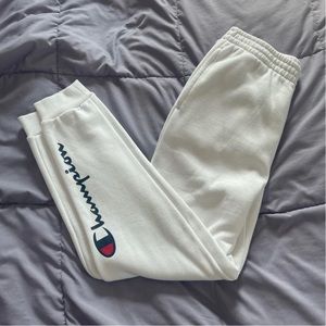 White champion sweatpants